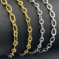 Stainless Steel Oval Chain 304 Stainless Steel Vacuum Ion Plating cross chain & fashion jewelry & DIY & Unisex Sold By Bag