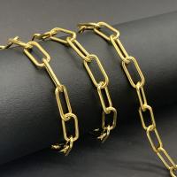 Nerezová ocel Oval řetěz, 304 Stainless Steel, módní šperky & DIY & unisex, více barev na výběr, 17x13x1.50mm, 5m/Bag, Prodáno By Bag