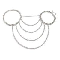 Body Chain Jewelry Aluminum plated fashion jewelry & multilayer & for woman Length Approx 17 Inch Sold By PC
