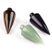 Pingentes em  jóias, Pedra natural, polido, DIY & materiais diferentes para a escolha, Mais cores pare escolha, 41x18mm, vendido por PC