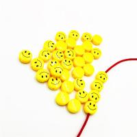 Acrylic Jewelry Beads DIY yellow Sold By Bag