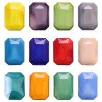 Crystal Pärlor, Kristall, Rektangel, polerad, DIY & fasetterad, fler färger för val, 13x18mm, Ca 100PC/Bag, Säljs av Bag