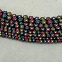 South Sea Shell Beads Shell Pearl Round polished DIY mixed colors nickel lead & cadmium free Sold Per Approx 15.75 Inch Strand