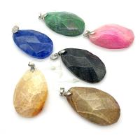 Agate Jewelry Pendants Teardrop Unisex & faceted Sold By PC