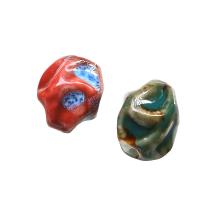 Impression de porcelaine, perles, porcelaine, Irrégulière, DIY, plus de couleurs à choisir, 16x18mm,16x16mm, Vendu par PC