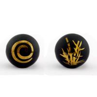 Prirodni Crna ahat perle, Crna Agate, Krug, pozlaćivanje, možete DIY & različitih dizajna za izbor & mat, crn, 10-14mm, Prodano By PC