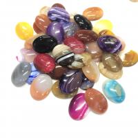 Wisior z kamieniem, Kamień naturalny, Owal, obyty, DIY & do wyboru różne materiały, dostępnych więcej kolorów, 40x30x7mm, sprzedane przez PC