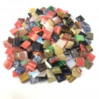 Wisior z kamieniem, Kamień naturalny, Kwadrat, obyty, DIY & do wyboru różne materiały, dostępnych więcej kolorów, 16x5mm, sprzedane przez PC