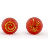 Natural Red Agate Beads, Round, gilding, DIY & different designs for choice & frosted, red, 10-14mm, Sold By PC