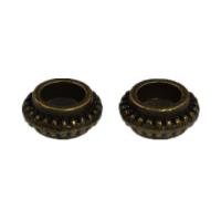 Zinc Alloy Large Hole Bead plated DIY 7mm Sold By Bag