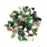 Gemstone Pendants Jewelry Natural Stone Teardrop & Unisex Sold By PC