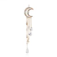 Hair Clip Zinc Alloy Moon plated for woman & hollow 120mm Sold By PC