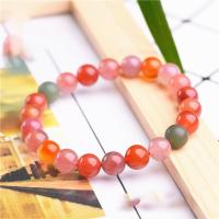 Agate Jewelry Bracelet Round Unisex mixed colors Sold By PC