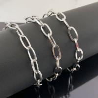 Rolo řetěz z nerezové oceli, 304 Stainless Steel, módní šperky & leštěný & DIY & unisex & různé velikosti pro výběr, Původní barva, 5m/Bag, Prodáno By Bag