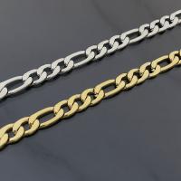 Nehrđajućeg čelika Curb Chain, 304 nehrđajućeg čelika, Urokljivo oko, modni nakit & polirana & možete DIY & bez spolne razlike, više boja za izbor, 5m/Torba, Prodano By Torba