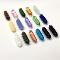 زجاج قلادة, المخروطيه, للجنسين, المزيد من الألوان للاختيار, 8x30mm, تباع بواسطة PC
