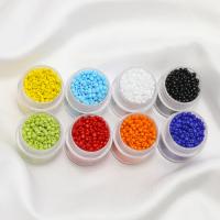 Uigennemsigtig glas frø perler, Seedbead, Runde, du kan DIY, flere farver til valg, 2mm, 10pc'er/Bag, Solgt af Bag