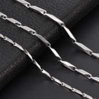 Stainless Steel Chain Necklace 304 Stainless Steel machine polished fashion jewelry & DIY & Unisex original color Sold By PC