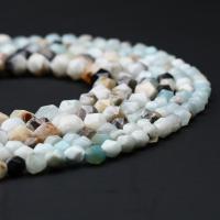 Amazonit Perlen, rund, poliert, Star Cut Faceted & DIY & verschiedene Größen vorhanden, gemischte Farben, verkauft per ca. 14.96 ZollInch Strang