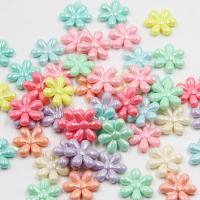 Jelly Style Acrylic Beads Flower injection moulding DIY mixed colors Sold By Bag