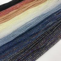 Crystal Pärlor, Kristall, Rund, DIY & fasetterad, fler färger för val, 2mm, Såld Per Ca 14.96 inch Strand
