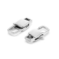 Stainless Steel Lobster Claw Clasp, 316 Stainless Steel, Square, machine polished, DIY & different size for choice, original color, Sold By PC