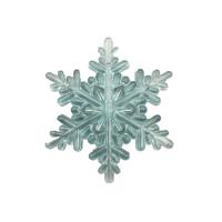 Transparent Acrylic Beads Snowflake injection moulding DIY mixed colors 55mm Sold By Bag