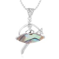 Shell Necklaces Abalone Shell with Zinc Alloy plated for woman mixed colors Length Approx 45 cm Sold By PC