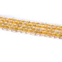Rutilated Quartz Beads Round DIY yellow 5mm Sold Per Approx 38 cm Strand