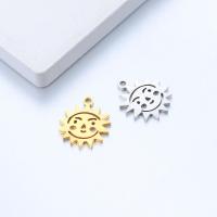 Stainless Steel Pendants 304 Stainless Steel Sun Vacuum Ion Plating fashion jewelry & DIY Sold By Bag
