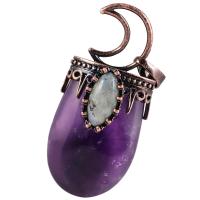 Gemstone Pendants Jewelry with Brass fashion jewelry & Unisex 53*21*16mm 8*5mm Sold By PC