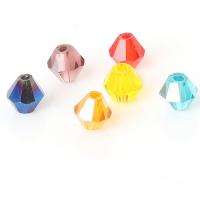 Bicone krystalperler, Krystal, du kan DIY & facetteret, flere farver til valg, 3mm, Ca. 130pc'er/Bag, Solgt af Bag