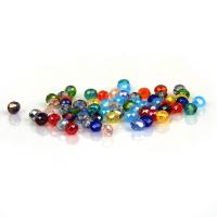 Rondelle-Krystal-Perler, Krystal, Abacus, du kan DIY & facetteret, flere farver til valg, 3mm, Ca. 130pc'er/Bag, Solgt af Bag