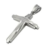 Stainless Steel Cross Pendants 304 Stainless Steel Vacuum Ion Plating fashion jewelry & DIY & for man Sold By PC