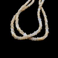 Naturlig Freshwater Shell Perler, du kan DIY, kaffe farve, 2-10mm, Solgt Per Ca. 39 cm Strand