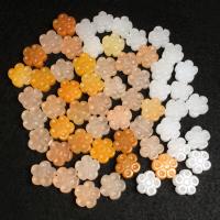 Jade perle, Žad, Cvijet, Izrezbaren, možete DIY & različiti materijali za izbor, više boja za izbor, 14x5.50mm, Prodano By PC