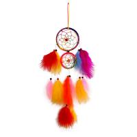 Fashion Dream Catcher Feather with Polyester & Wood & Plastic handmade multi-colored Length 19.69 Inch Sold By PC