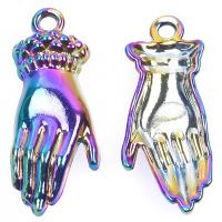Zinc Alloy Hand Pendants colorful plated Unisex nickel lead & cadmium free Length Approx 19.69 Inch Sold By PC