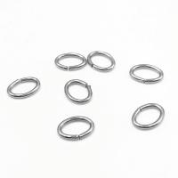Rozsdamentes acél nyitott gyűrű, 304 rozsdamentes acél, DIY & különböző méretű a választás, az eredeti szín, Kb 2000PC-k/Bag, Által értékesített Bag