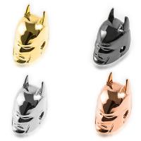 Brass Jewelry Beads Bat Man Mask plated DIY nickel lead & cadmium free Sold By PC