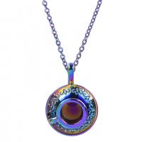 Zinc Alloy Jewelry Necklace plated Unisex multi-colored Length 50 cm Sold By PC