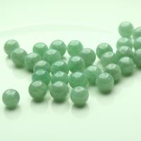 Natural Jadeite Beads Round DIY pea green Sold By PC