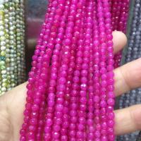Grânulos de gemstone jóias, Pedra natural, DIY & facetada, Mais cores pare escolha, 4mm, Aprox 90PCs/Strand, vendido por Strand