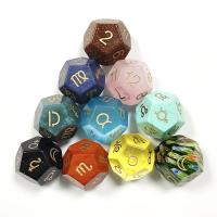 Natural Stone Dice Carved Sold By Set