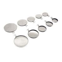 Stainless Steel Cabochon Setting 304 Stainless Steel Round DIY & machine polishing original color Sold By PC