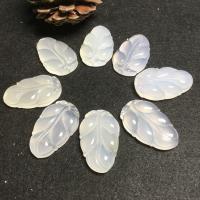 Natural Chalcedony Pendant White Chalcedony Leaf for woman mixed colors Sold By PC