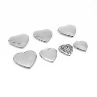 Stainless Steel Floating Locket 304 Stainless Steel Heart machine polished fashion jewelry & DIY & Unisex & machine polishing original color Sold By Bag