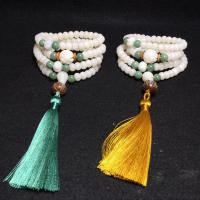 108 Mala Perlen, Bodhi Wurzel, mit olivary Nucleus, unisex & verschiedene Größen vorhanden, gemischte Farben, ca. 108PCs/Strang, verkauft von Strang