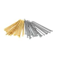 Stainless Steel Headpins 304 Stainless Steel Stick Galvanic plating fashion jewelry & polished & DIY Sold By Bag