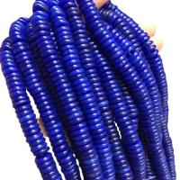 Lapis Lazuli Beads, Rond plat, verschillende verpakkingen stijl voor keuze & DIY & verschillende grootte voor keus, blauw, Per verkocht Ca 38 cm Strand